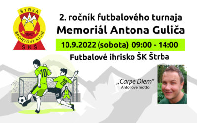 Memoriál Antona Guliča – 2. ročník futbalového turnaja